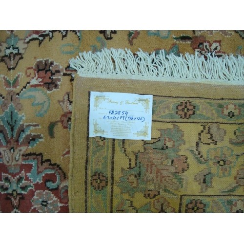 Awesome Love Sun Floral Oriental Area Rug Hand Knotted Wool Silk Carpet'