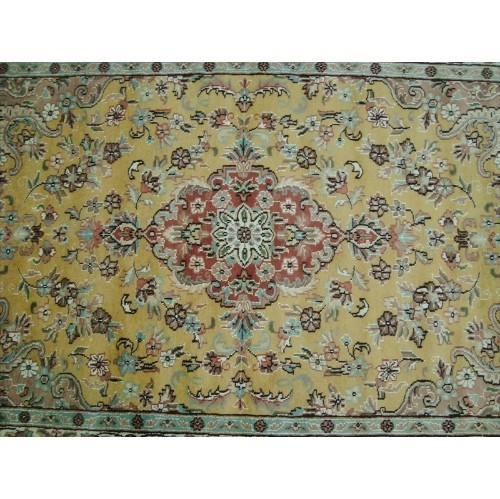 Awesome Love Sun Floral Oriental Area Rug Hand Knotted Wool Silk Carpet'