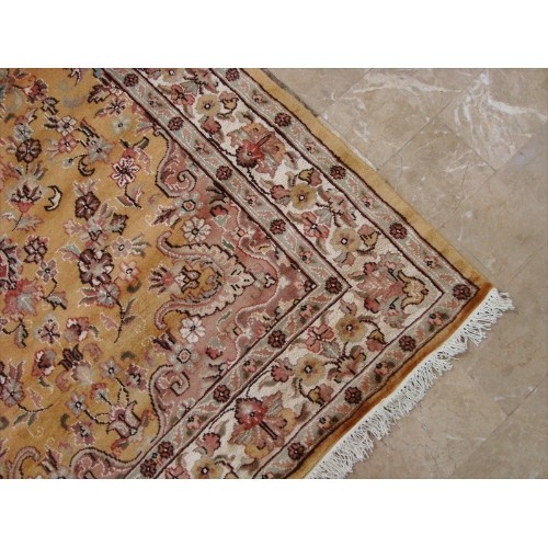 Awesome Love Sun Floral Oriental Area Rug Hand Knotted Wool Silk Carpet'