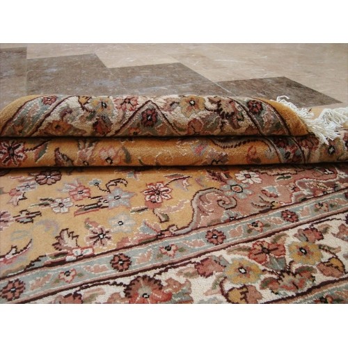 Awesome Love Sun Floral Oriental Area Rug Hand Knotted Wool Silk Carpet'