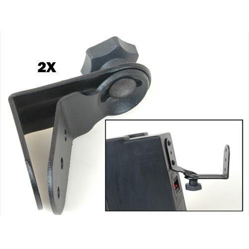 AMX Swivel Speaker Mounts For Home Theater In Steel Black Sold as a Pair