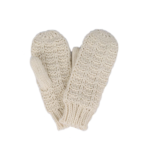 ivory winter gloves