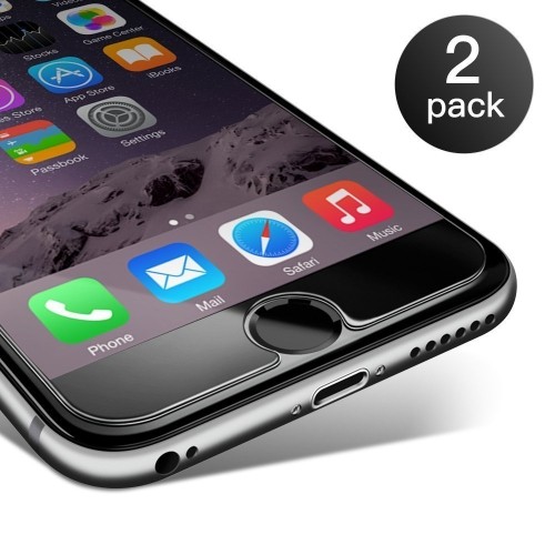 KUNOVA 2PCS 2 PACK iPhone 8 Plus 7 Plus 6S Plus, 5.5" 9H Premium Tempered Glass Screen Protector.