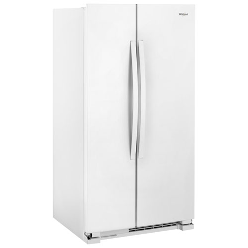 Whirlpool 33" 21.7 Cu. Ft. Side-By-Side Refrigerator with LED Lighting - White