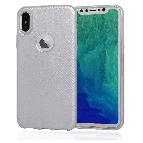 Navor Fitted Soft Shell Case for iPhone X - Sliver
