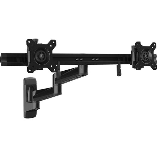StarTech Articulating Dual Monitor Wall Mounted Monitor Arms - For Two 15" - 24" Monitors - VESA Mount - Steel