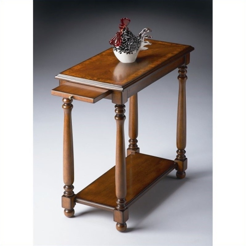 BUTLER SPECIALTY  Chairside Table In Olive Ash Burl