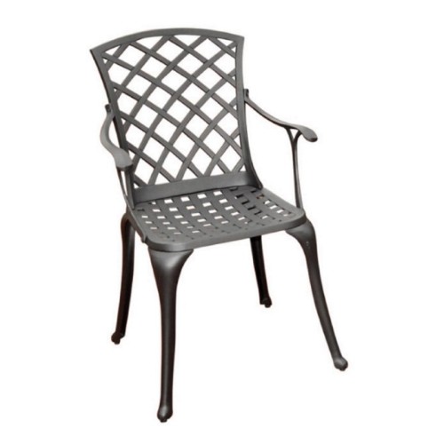 Crosley Furniture Sedona Charcoal Black High Back Arm Chair