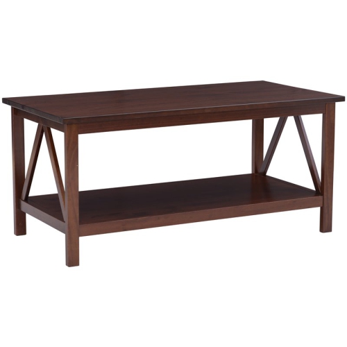 LINON HOME DECOR  Linon Titian Pine Wood Coffee Table In In Brown