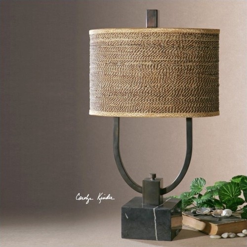 Uttermost Stabina Metal Table Lamp in Rustic Bronze