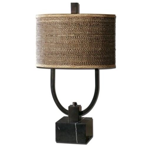 Uttermost Stabina Metal Table Lamp in Rustic Bronze