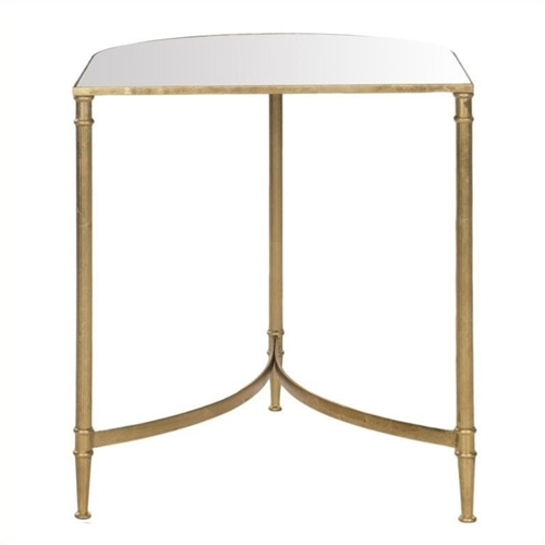 Safavieh Nevin Iron And Mirror Accent Table In Gold End Side Safavieh Nevin Iron And Mirror Accent Table In Gold End Side Tables Best Canada