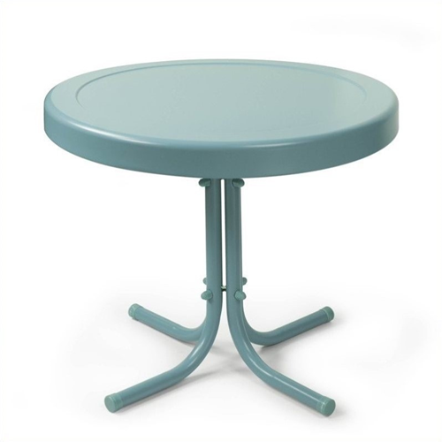 CROSLEY FURNITURE Crosley Retro Metal Table In Caribbean Blue I buy lost of these tables as a base for my mosaic tables and love the look and quality