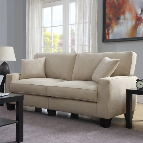 SERTA AT HOME  Symmetrical Loveseat Sofas ( Cr44630B ) - Sand;beige Good starter sofa for small apt