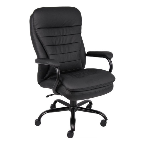 Boss Office Products Double Plush Caressoftplus Office Chair in Black