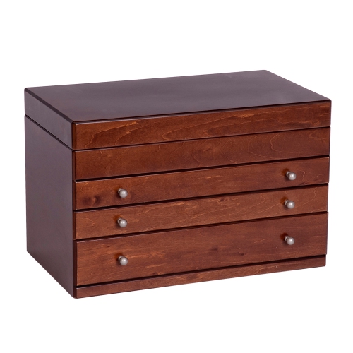 MELE AND CO  Mele Brigitte Jewelry Box In Antique Walnut