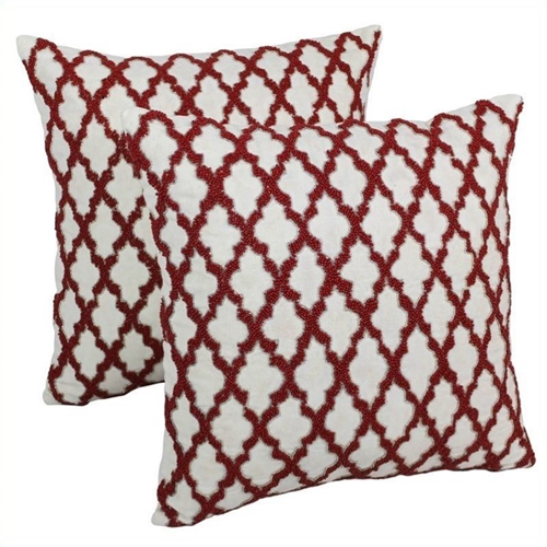 red throw pillows canada