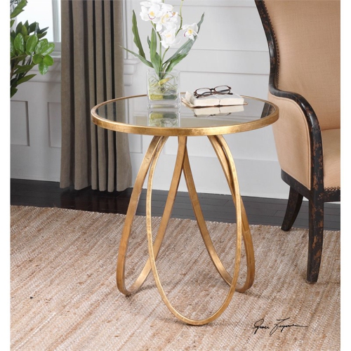 Uttermost Montrez Gold Accent Table