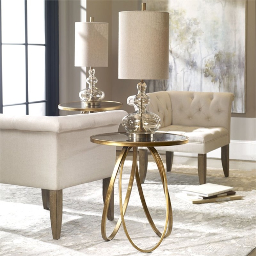 Uttermost Montrez Gold Accent Table