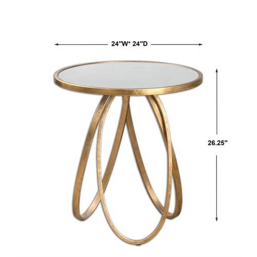Uttermost Montrez Gold Accent Table