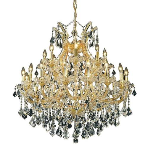 ELEGANT LIGHTING  Maria Theresa 36" 24 Light Royal Crystal Chandelier