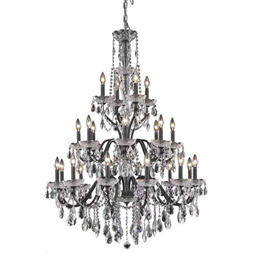 ELEGANT LIGHTING  St. Francis 36" 24 Light Royal Crystal Chandelier