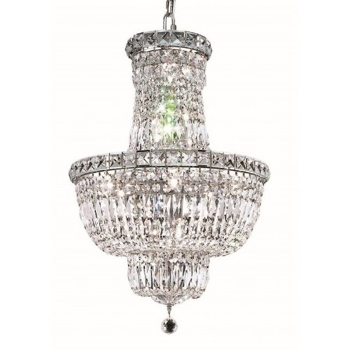 Elegant Lighting Tranquil 18" 12 Light Royal Crystal Chandelier