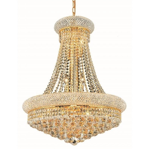 Elegant Lighting Primo 24" 14 Light Royal Crystal Chandelier