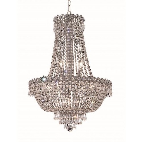 Elegant Lighting Century 20" 12 Light Royal Crystal Chandelier