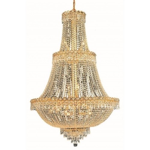 Elegant Lighting Century 30" 17 Light Royal Crystal Chandelier