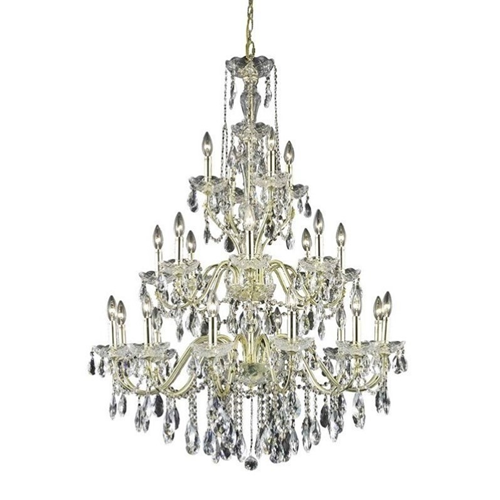 ELEGANT LIGHTING  St. Francis 36" 24 Light Royal Crystal Chandelier