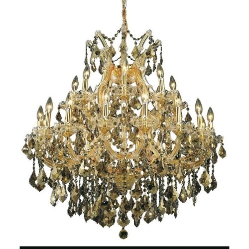 ELEGANT LIGHTING  Maria Theresa 36" 24 Light Royal Crystal Chandelier
