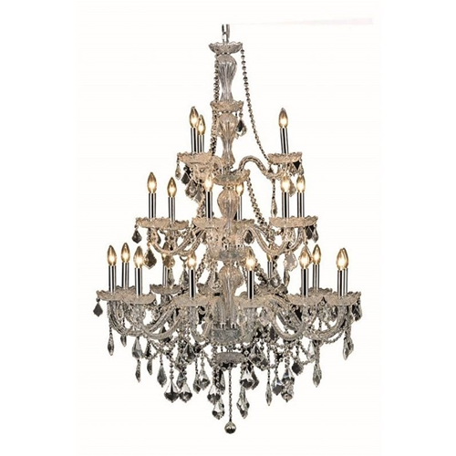 Elegant Lighting Giselle 38" 21 Light Royal Crystal Chandelier