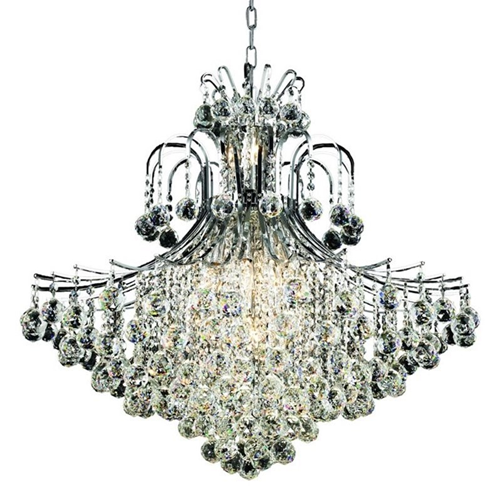 ELEGANT LIGHTING  Toureg 31" 15 Light Royal Crystal Chandelier