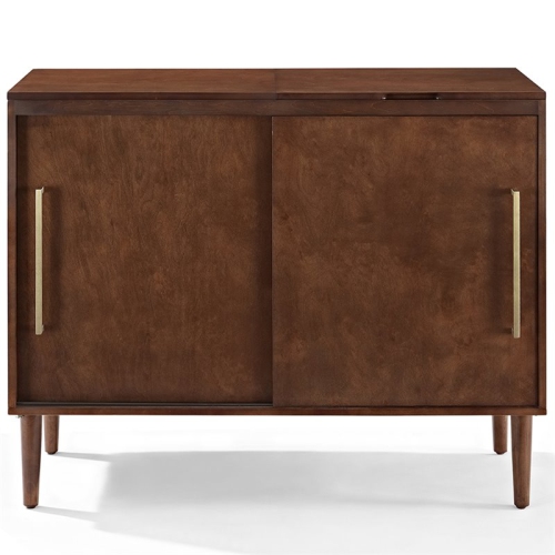Crosley Everett Media Console Table in Mahogany