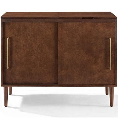 Crosley Everett Media Console Table in Mahogany