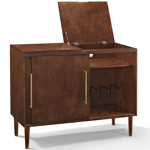 Crosley Everett Media Console Table in Mahogany