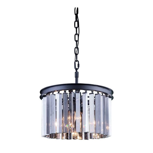 ELEGANT LIGHTING  Sydney 16" 3 Light Royal Crystal Chandelier