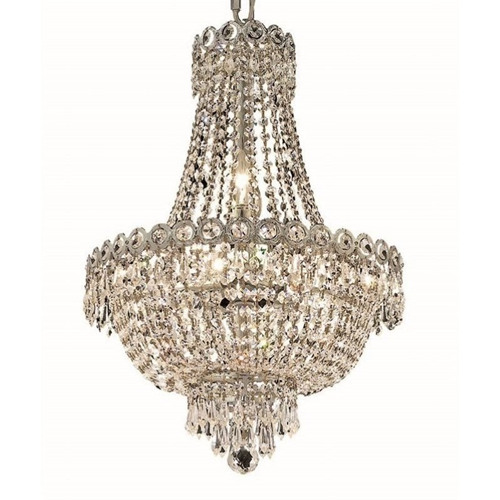 ELEGANT LIGHTING  Century 16" 8 Light Royal Crystal Chandelier