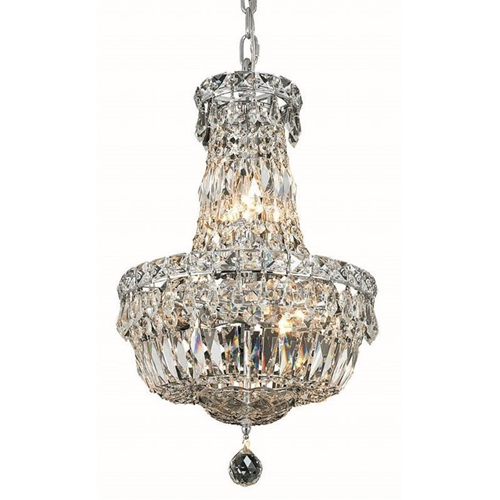 Elegant Lighting Tranquil 12" 6 Light Royal Crystal Chandelier