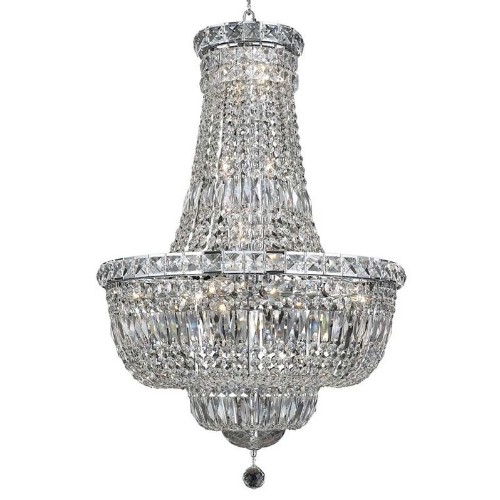ELEGANT LIGHTING  Tranquil 22" 22 Light Royal Crystal Chandelier