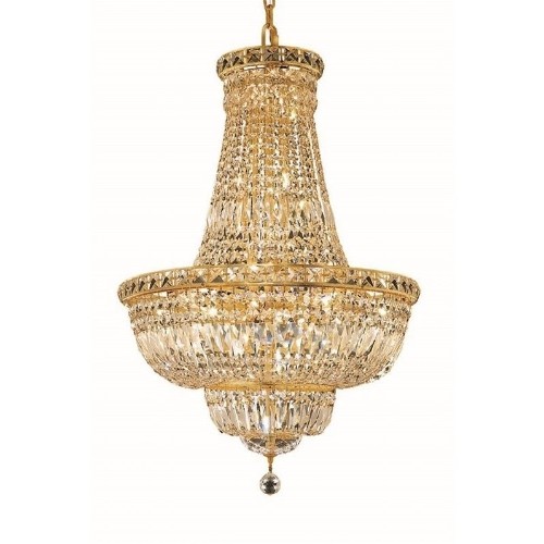 Elegant Lighting Tranquil 22" 22 Light Royal Crystal Chandelier