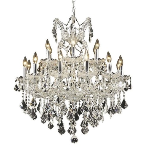 ELEGANT LIGHTING  Maria Theresa 30" 19 Light Royal Crystal Chandelier