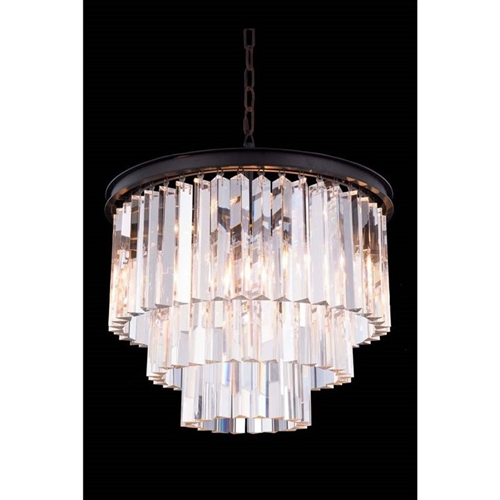 Elegant Lighting Sydney 20" 6 Light Royal Crystal Chandelier
