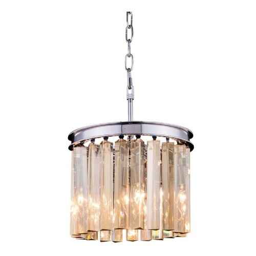 ELEGANT LIGHTING  Sydney 12" 3 Light Royal Crystal Chandelier