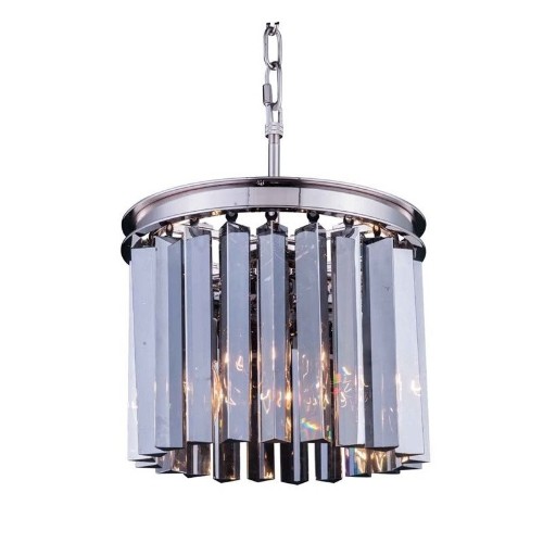 ELEGANT LIGHTING  Sydney 12" 3 Light Royal Crystal Chandelier