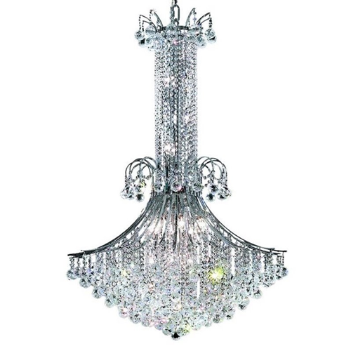 ELEGANT LIGHTING  Toureg 35" 16 Light Royal Crystal Chandelier 