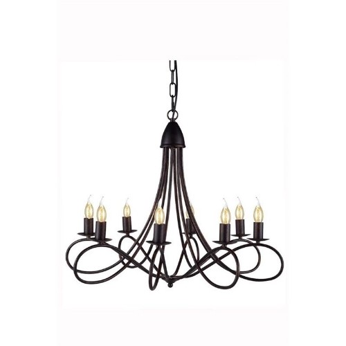 ELEGANT LIGHTING  Lyndon 28" 8 Light Chandelier