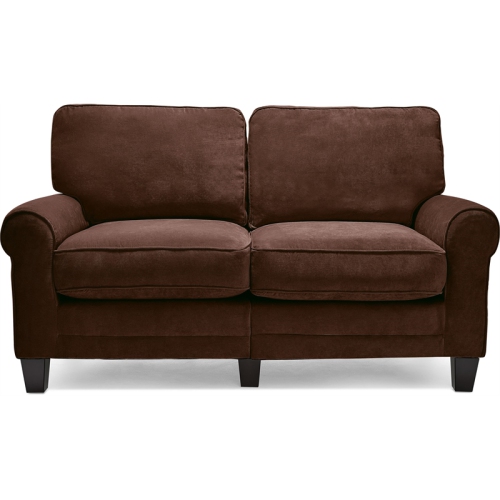 Serta RTA Copenhagen Collection 61" Loveseat in Rye Brown
