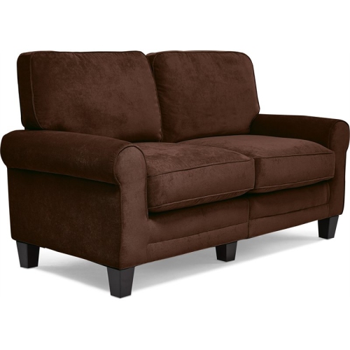 Serta RTA Copenhagen Collection 61" Loveseat in Rye Brown